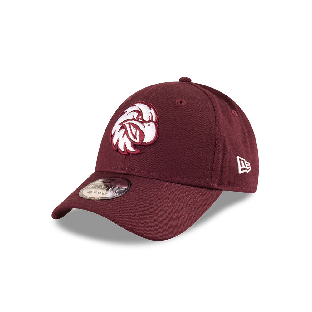 Manly Warringah Sea Eagles Hat - 2025 NRL Badged Maroon OTC 9Forty Strapback Cap - New Era